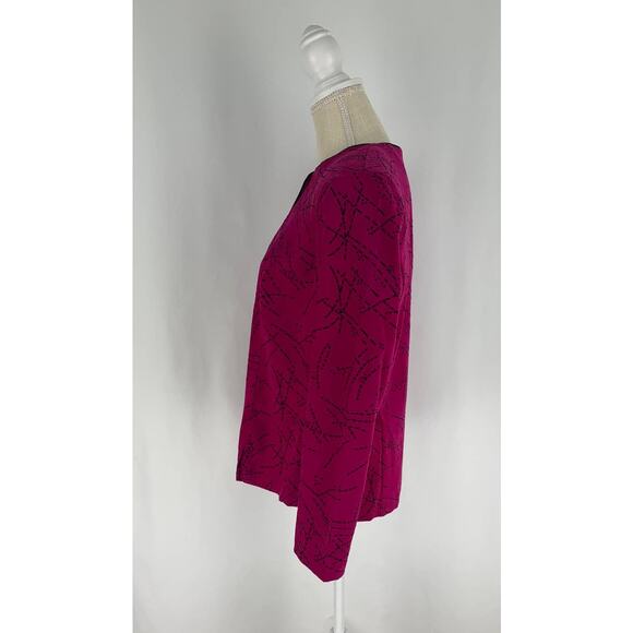 Notations Vintage Purple Button Up Jacket Womens Medium Shacket Shirt - Picture 4 of 7